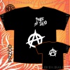 Koszulka ANARCHIA Punk\'s Not Dead (biały nadruk)