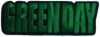 Prasowanka GREEN DAY zielone logo